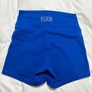 Fleo Shorts, 4” mid-high, cobalt blue, medium, great condition